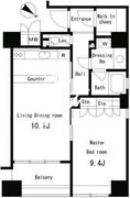 パークアクシス南麻布 701 間取り図