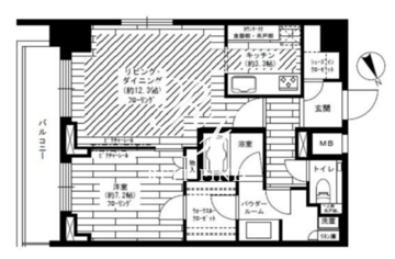 グランドコンシェルジュ六本木 2003 間取り図