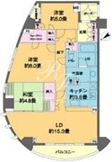カスタリア池袋 1403 間取り図