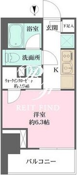 ザ・パークワンズ芝公園 1204 間取り図