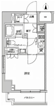セジョリ墨田両国 403 間取り図