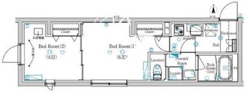 Mind Ojima 304 間取り図