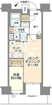 ブランズ芝浦 602 間取り図
