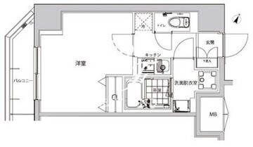 ハーモニーレジデンス早稲田夏目坂 701 間取り図