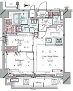 コンシェリア町屋 1102 間取り図