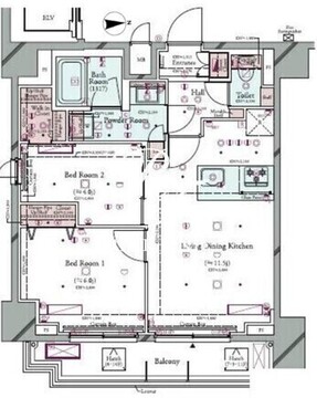 コンシェリア町屋 902 間取り図