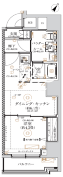 ガリシア森下6 502 間取り図