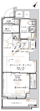 ガリシア森下6 1002 間取り図