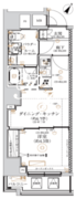 ガリシア森下6 1001 間取り図