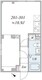 サンキャピタル北新宿 201 間取り図