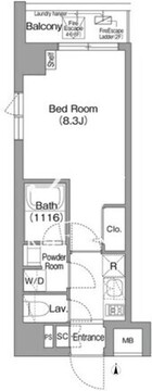 コンフォリア・リヴ西池袋 601 間取り図