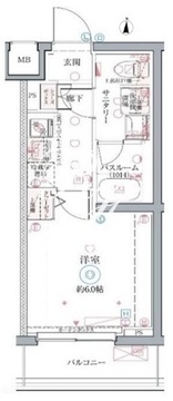 クレヴィスタ井荻 202 間取り図