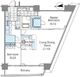 コンフォリア新宿イーストサイドタワー 2510 間取り図