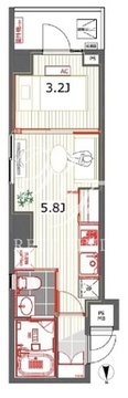 レジデンス西新宿スクエア 602 間取り図