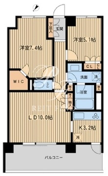 HF若林公園レジデンス 512 間取り図