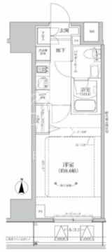 リルシア亀有 203 間取り図