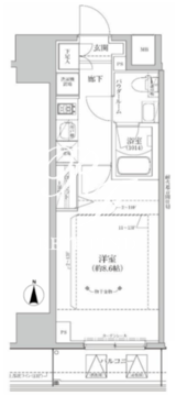 リルシア亀有 403 間取り図