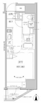 リルシア亀有 404 間取り図