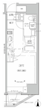 リルシア亀有 1304 間取り図
