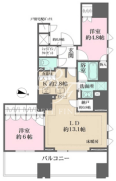 ザ・パークハウス麹町三丁目 202 間取り図
