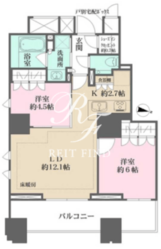 ザ・パークハウス麹町三丁目 905 間取り図