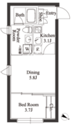 CLK東十条 201 間取り図