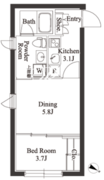 CLK東十条 301 間取り図