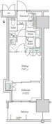 ブルックサイドレジデンス木場 509 間取り図