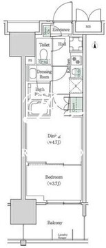 ブルックサイドレジデンス木場 512 間取り図
