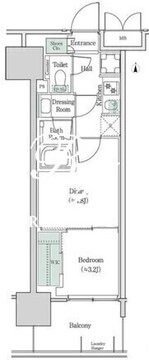 ブルックサイドレジデンス木場 518 間取り図