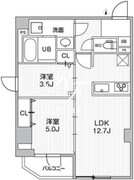 エスレジデンス亀戸バーム 302 間取り図