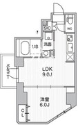 エスレジデンス亀戸バーム 404 間取り図