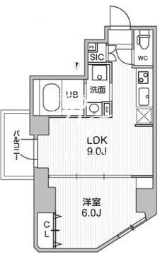 エスレジデンス亀戸バーム 404 間取り図
