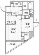 エスレジデンス亀戸バーム 303 間取り図