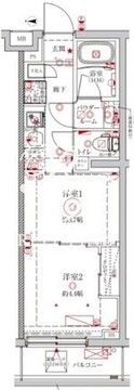 クレイシアIDZ中野野方 311 間取り図