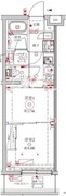 クレイシアIDZ中野野方 308 間取り図