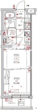 クレイシアIDZ中野野方 314 間取り図