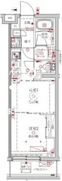 クレイシアIDZ中野野方 208 間取り図