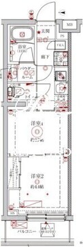 クレイシアIDZ中野野方 213 間取り図