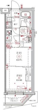 クレイシアIDZ中野野方 218 間取り図