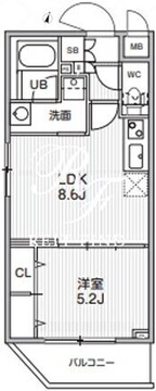 アリビス志村三丁目 301 間取り図