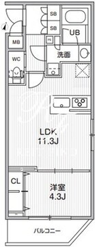 アリビス志村三丁目 306 間取り図