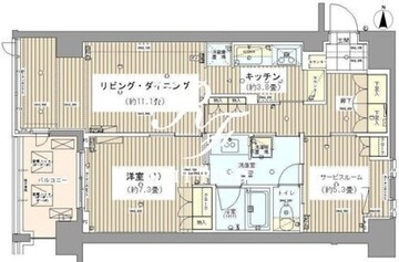 ガーデニエール砧レジデンス 315 間取り図