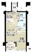 ガーデニエール砧レジデンス 516 間取り図