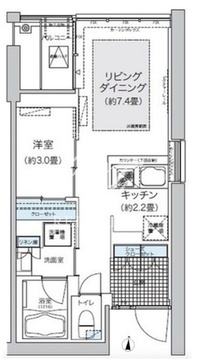 ガーデニエール砧ウエスト 245 間取り図