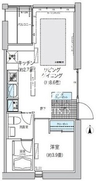 ガーデニエール砧ウエスト 435 間取り図
