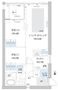 ガーデニエール砧ウエスト 417 間取り図