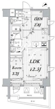 メイクス浅草イースト 1003 間取り図