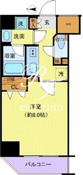 クレヴィスタ亀戸4 601 間取り図