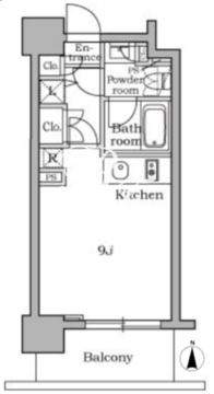 レジディア三軒茶屋 903 間取り図
